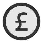 Pound Circle SVG Icon
